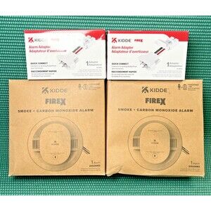 Kidde Smoke & Carbon Monoxide Detector CUACFEX 21033083 + Alarm Adapter 20-9003